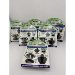 Tubshroom Ultra Revolutionary Bath Tub Drain Protector Hair Stainless  6 Pack